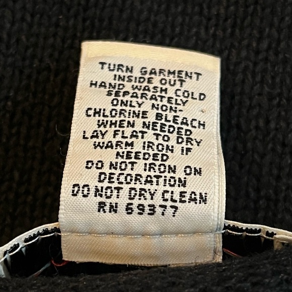 Y2K Ugly Christmas Sweater Patchwork Applique Knit Full Zip Large Petite - Picture 9 of 9